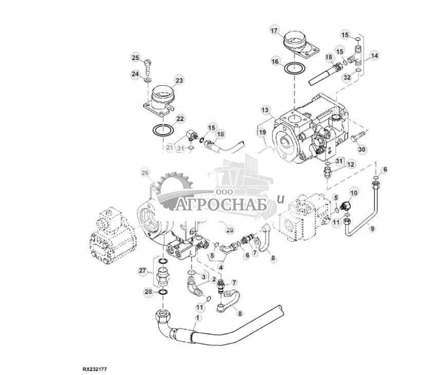 Hydraulic Pump, Scraper Tractor High Flow 